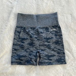 Navy/Grey AYBL Camo Shorts, XS